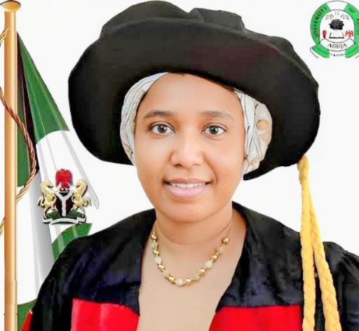 Professor Aisha Sani Maikudi in an academic gown