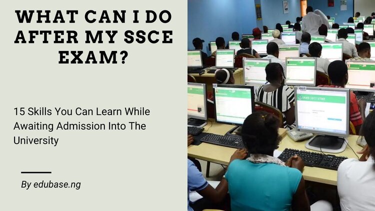 a group of student sitting at computers to write exams