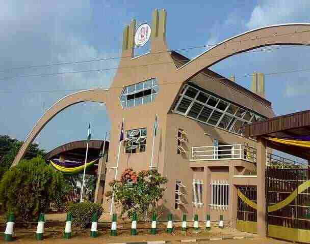 The main entrance gate of the University of Benin Edo State Nigeria