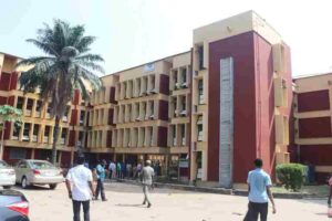 Front view of the newly renovated Mariere Male Hostel at the University of Lagos