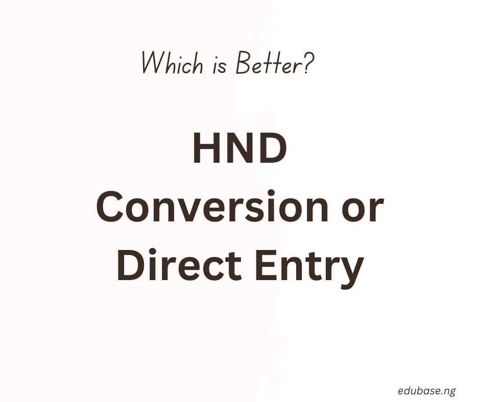 an image to illustrate which one is better between HND conversion and direct entry