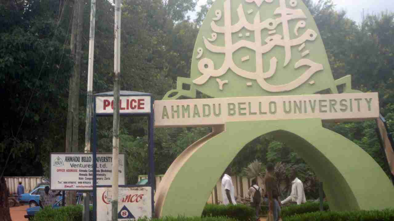 Photo of the main entrance gate of Ahmadu Bello University Zaria
