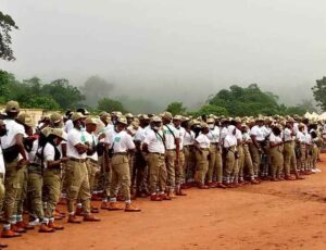 Photo of corps members at NYSC orientation camp in Nigeria