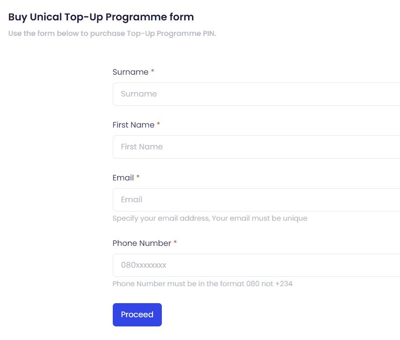 Topup Degree Programme at University of Calabar