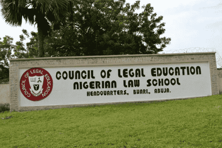 Entrance part of Nigerian Law School, Abuja under the management of Council of Legal Education