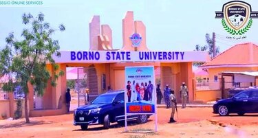 the main entrance gate of Borno State University Maiduguri