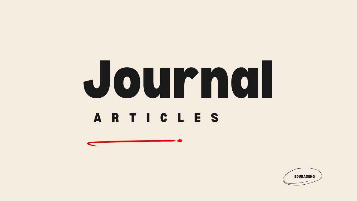 logo for Journal Article category on edubase nigeria