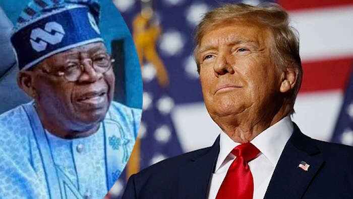photo collage of President Bola Tinubu of Nigeria and President Donald Trump of United States